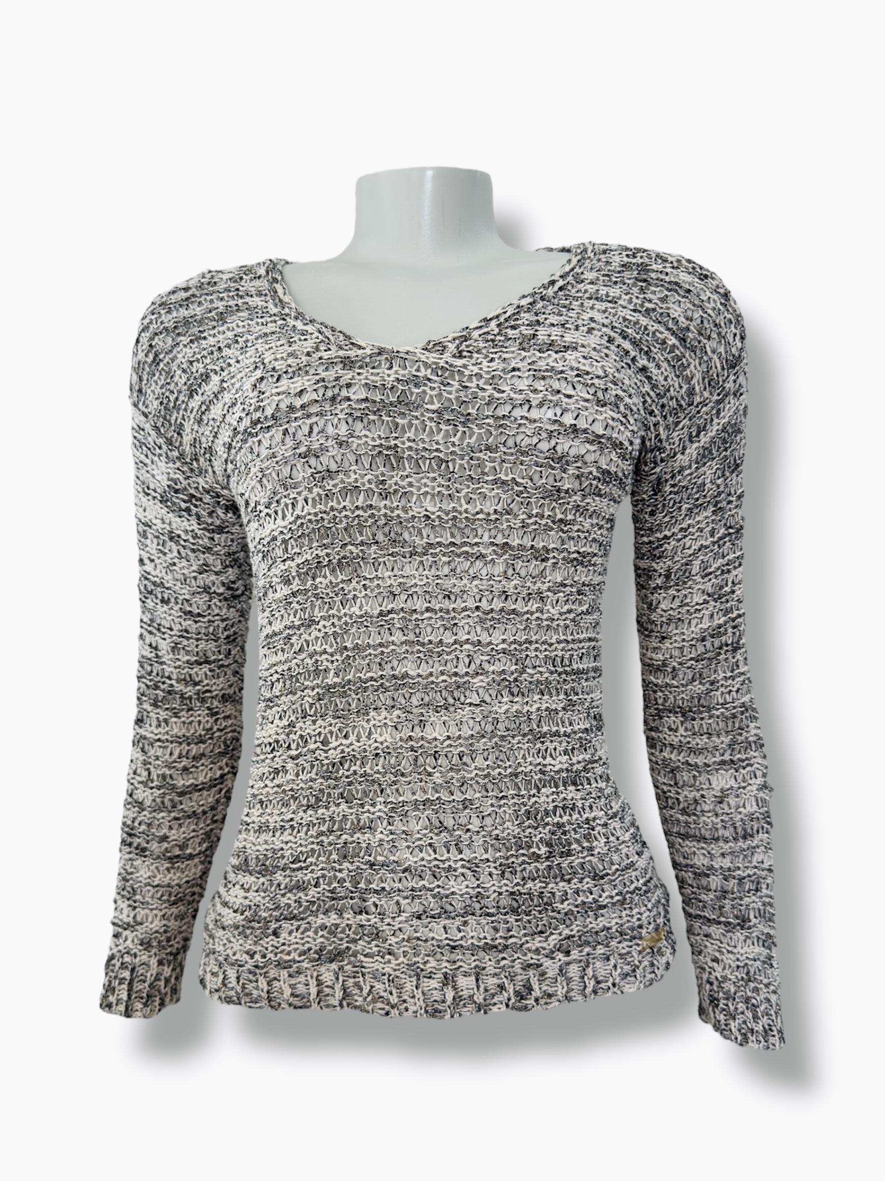 Tricot Branco e Preto
