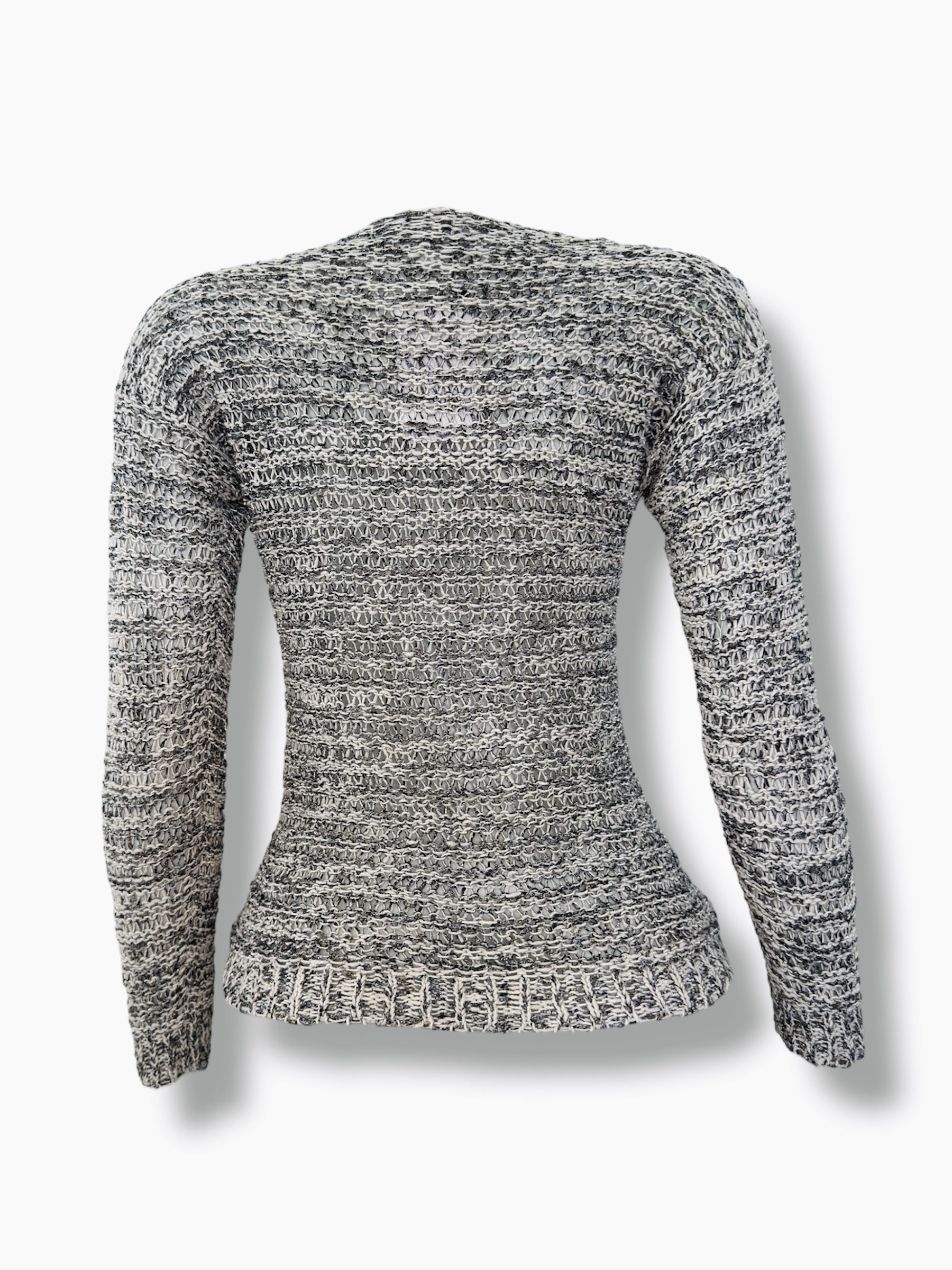 Tricot Branco e Preto