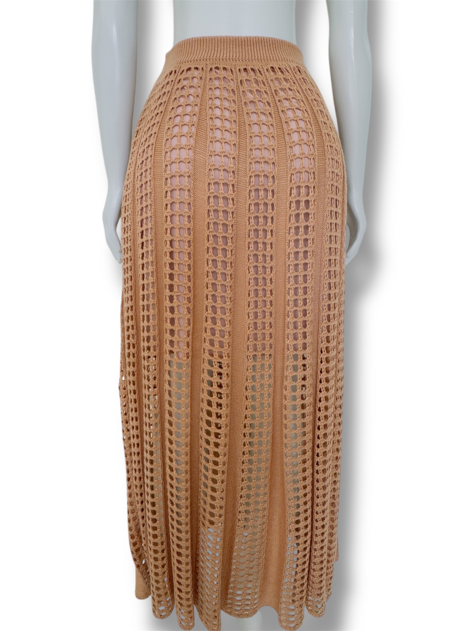 Saia Tricot Bege 