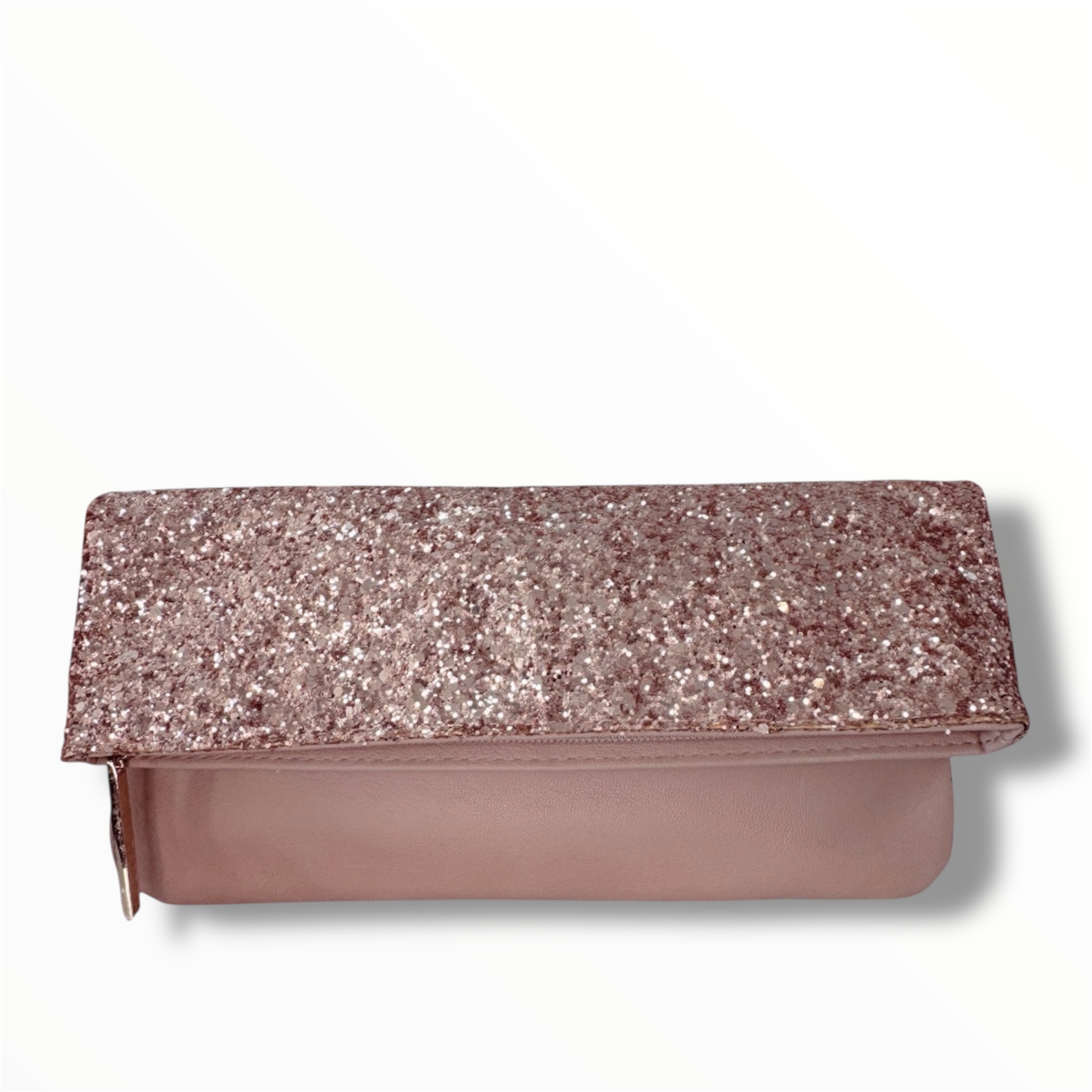 Bolsa Clutch Paetê Rose 