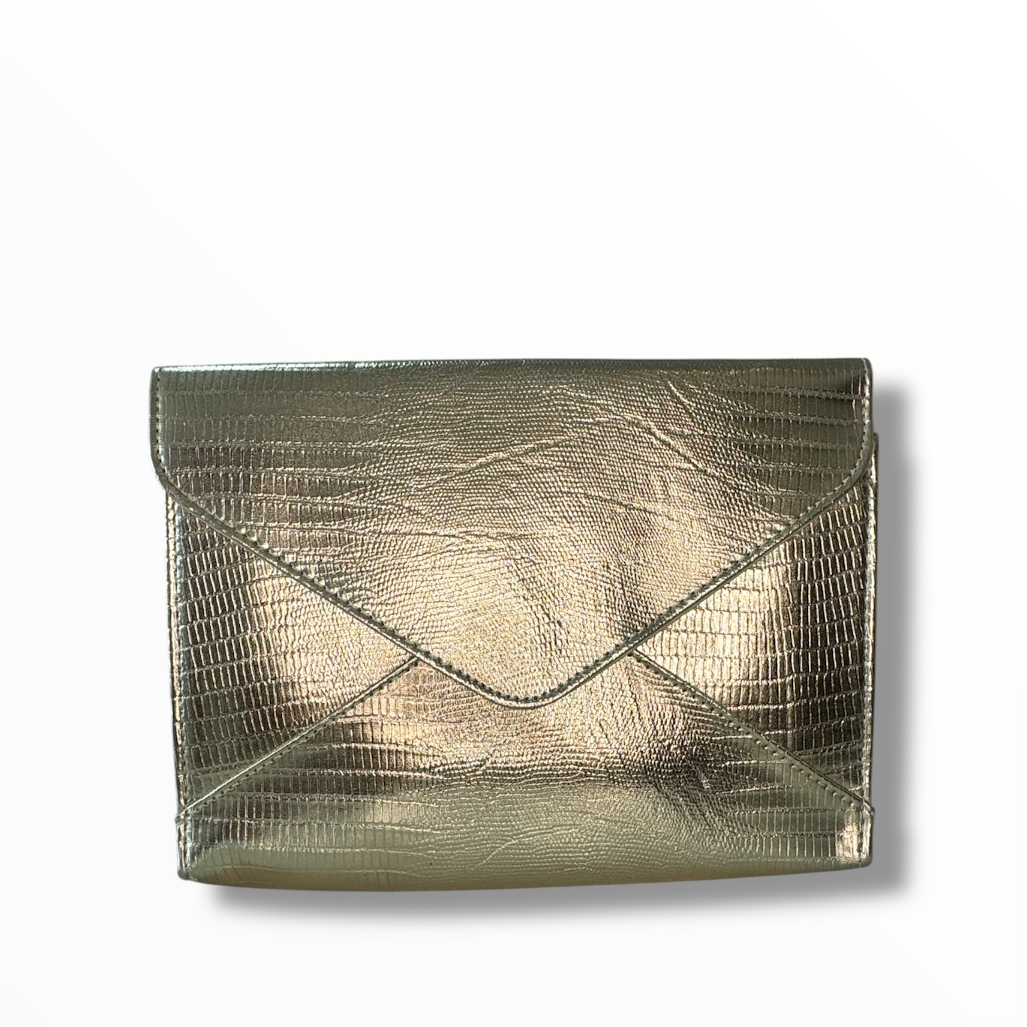 Bolsa Clutch Ouro 