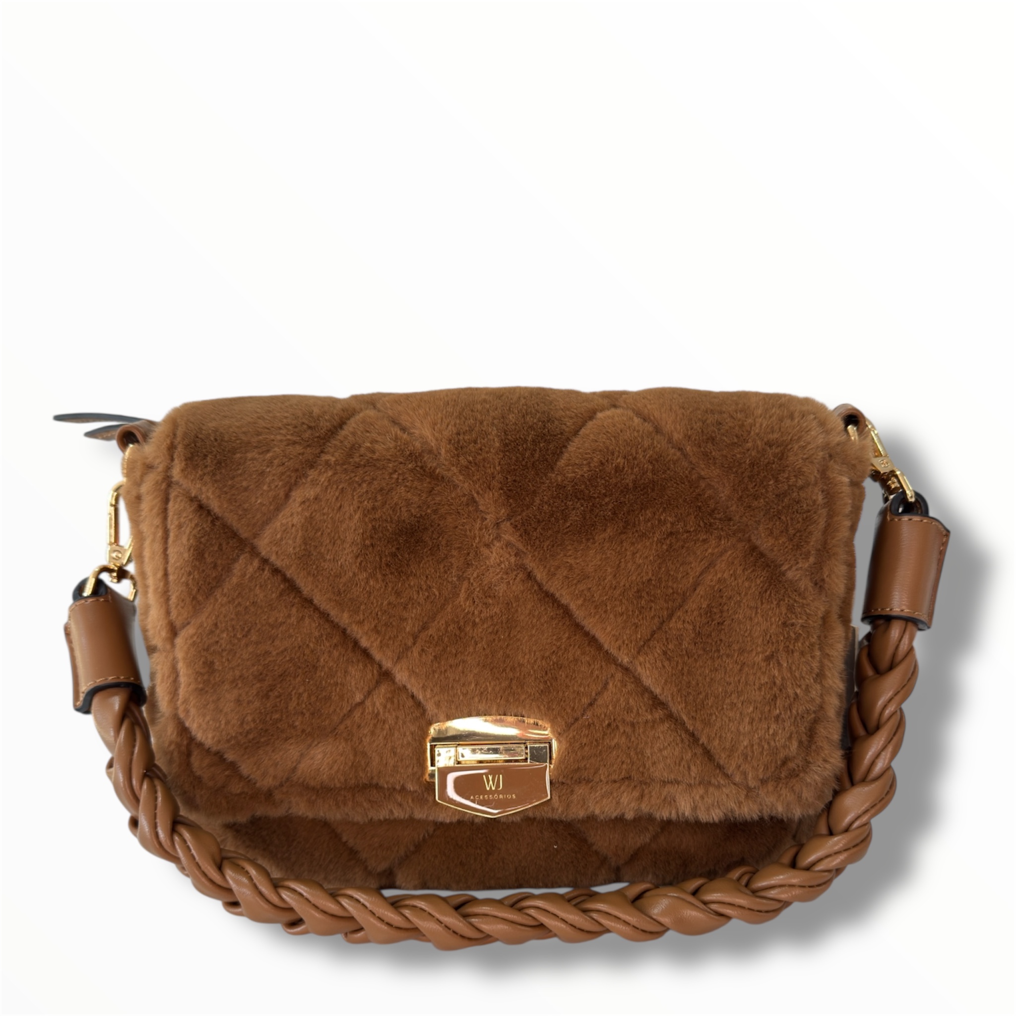 Bolsa C/ Pelo Camel 