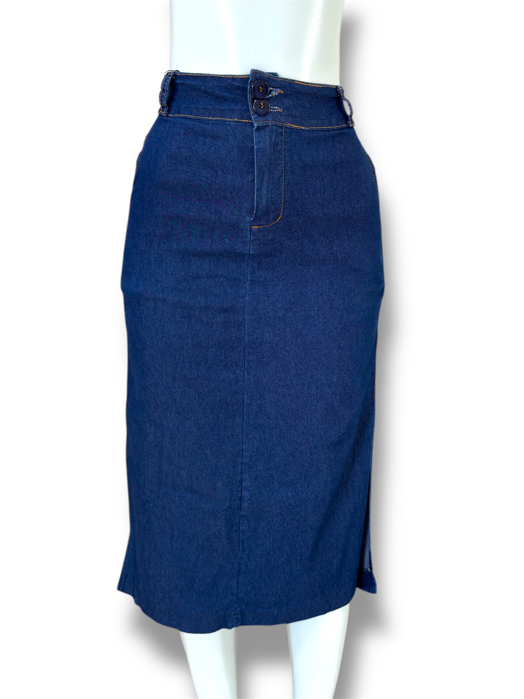 Saia jeans escura