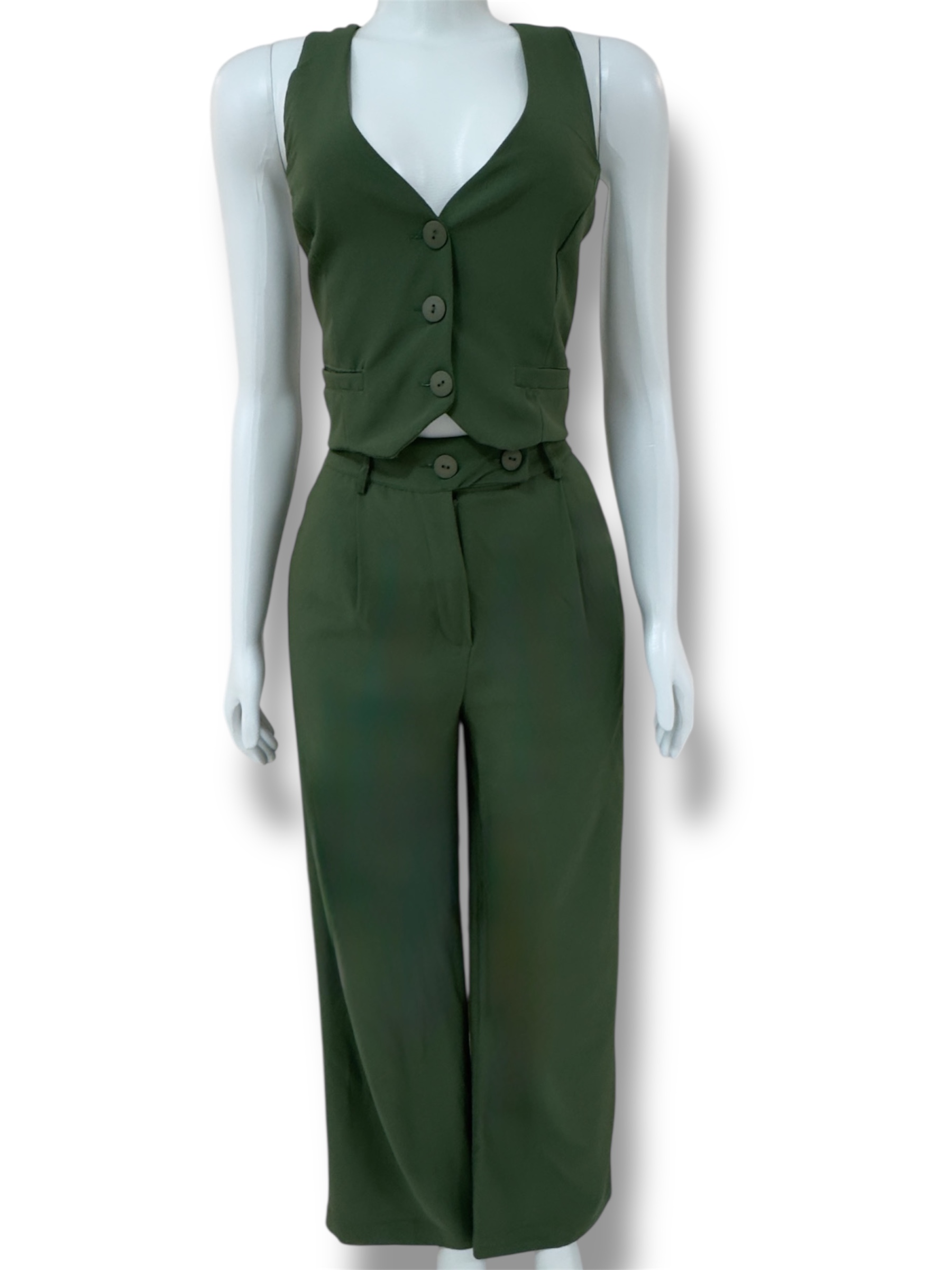 Conjunto alfaiataria verde 