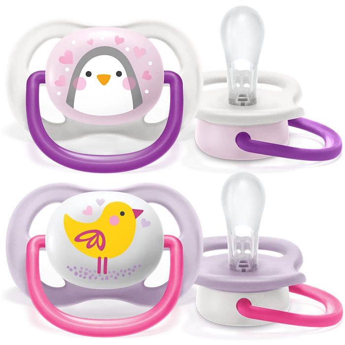 Philips Avent Ultra Air Animals Pacifiers 0-6 Month (Bird-Pen )