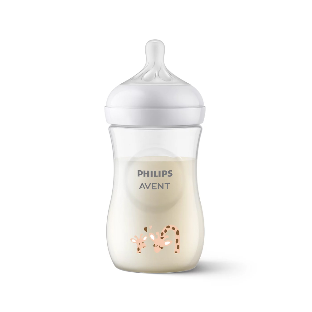 Philips Avent Natural Response Baby Bottle, 1m+, 260ml (Giraffe)
