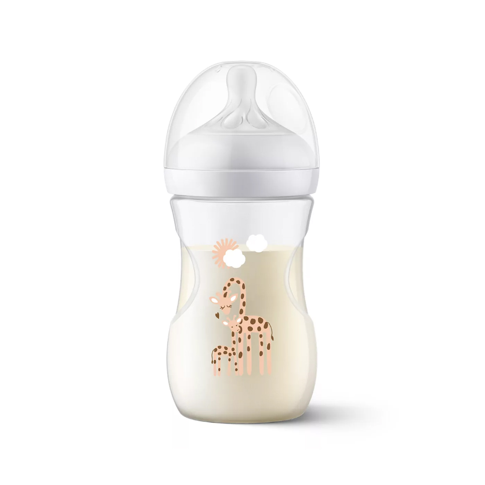Philips Avent Natural Response Baby Bottle, 1m+, 260ml (Giraffe)
