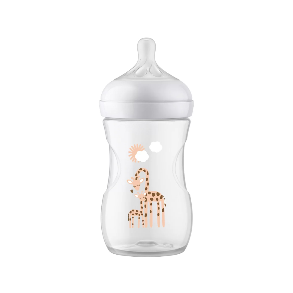 Philips Avent Natural Response Baby Bottle, 1m+, 260ml (Giraffe)