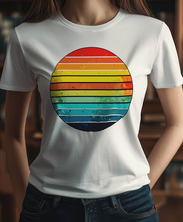 Playera con estampado de círculo
