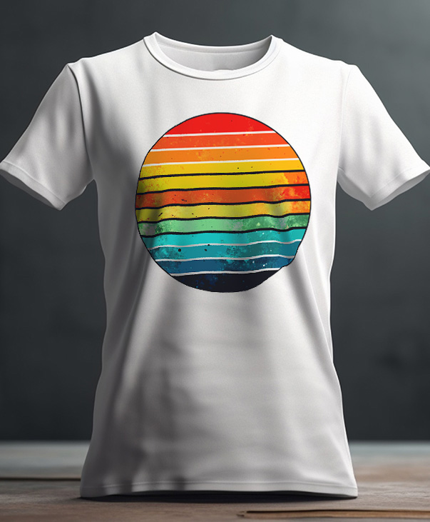 Playera con estampado de círculo