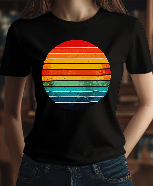Playera con estampado de círculo