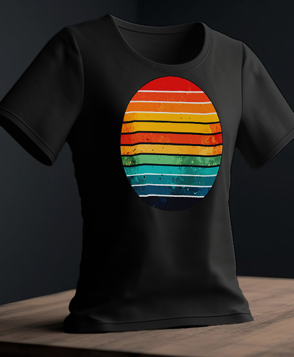 Playera con estampado de círculo