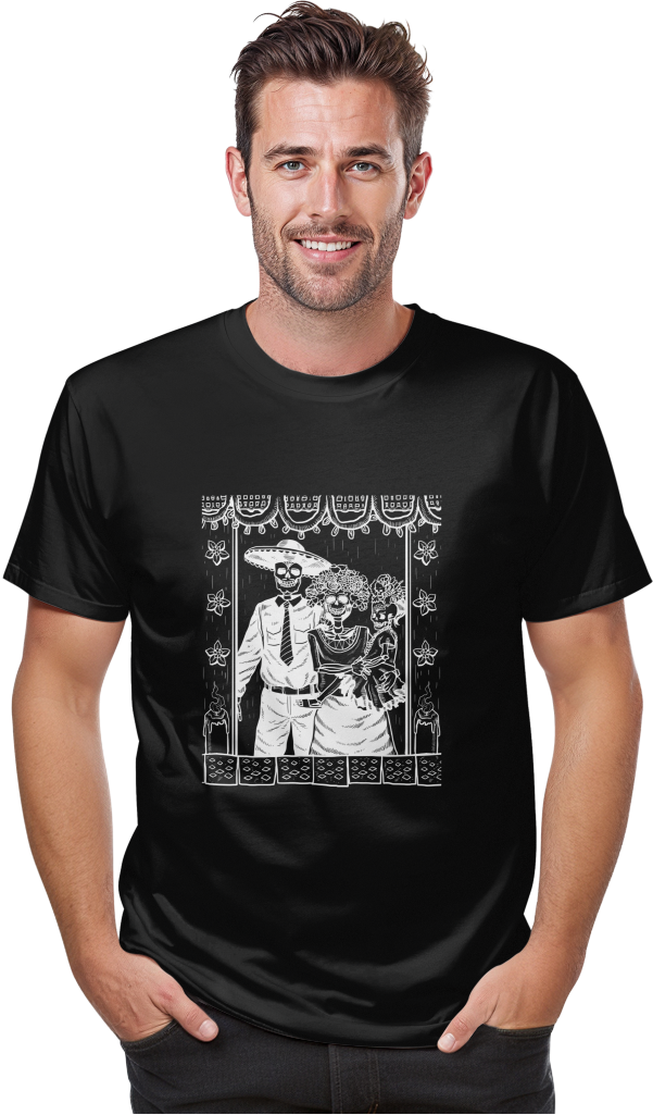 Playera familia día de muertos