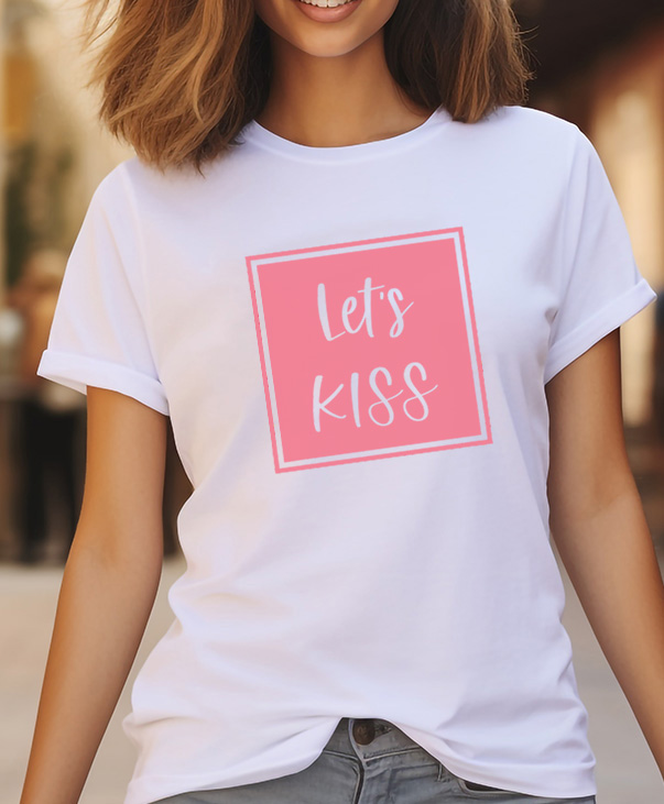 Playera blanca con mensaje