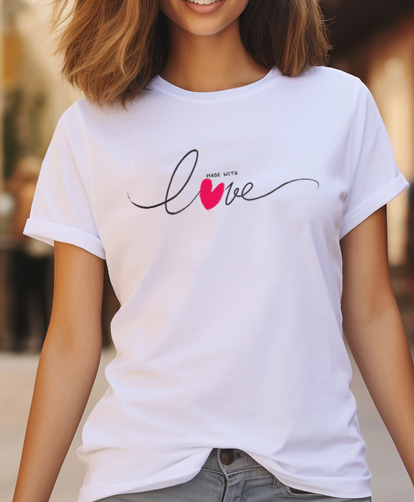 Playera blanca con estampado