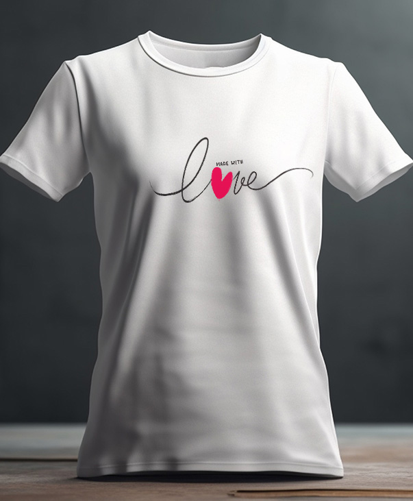 Playera blanca con estampado