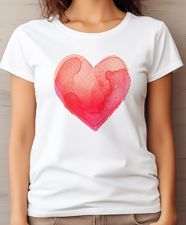 Playera con corazón