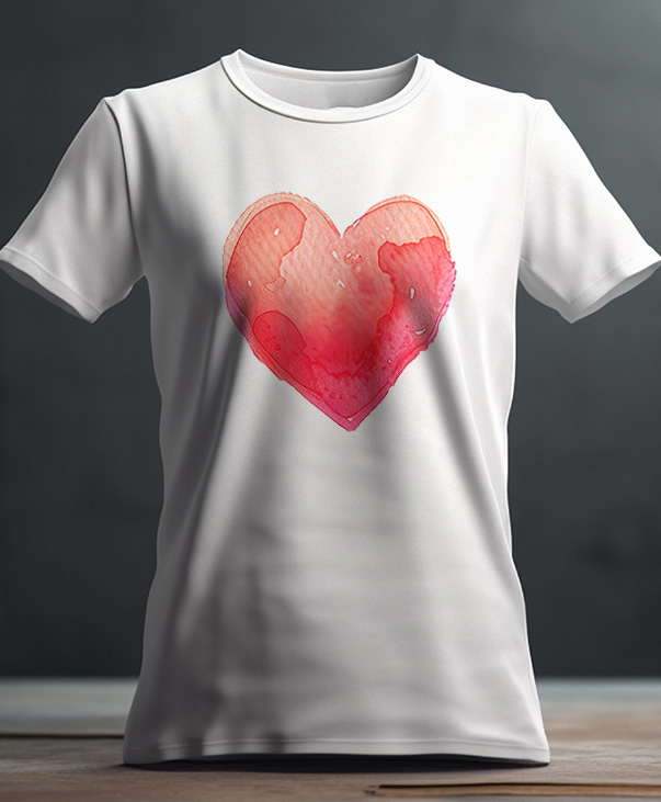 Playera con corazón
