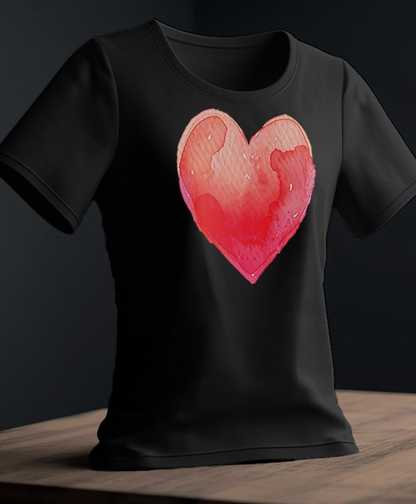 Playera con corazón