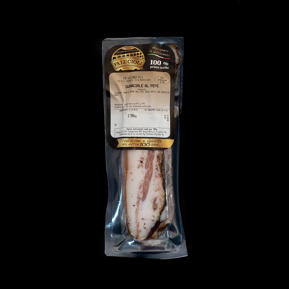 Guanciale al pepe Cioli