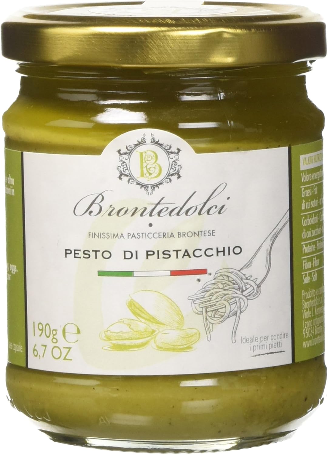 Salsa Pesto Pistacchio Bronte Dolci
