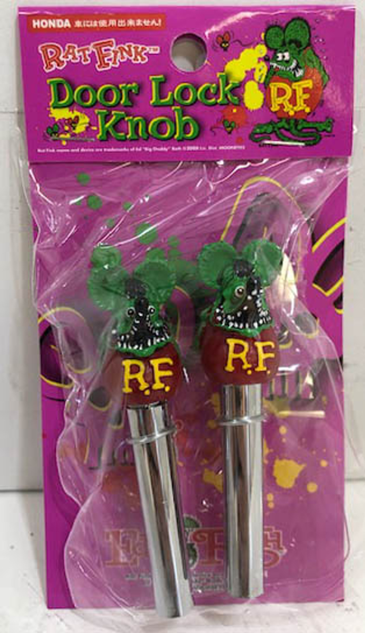Rat Fink Door Lock Knobs (Pino de Porta) 