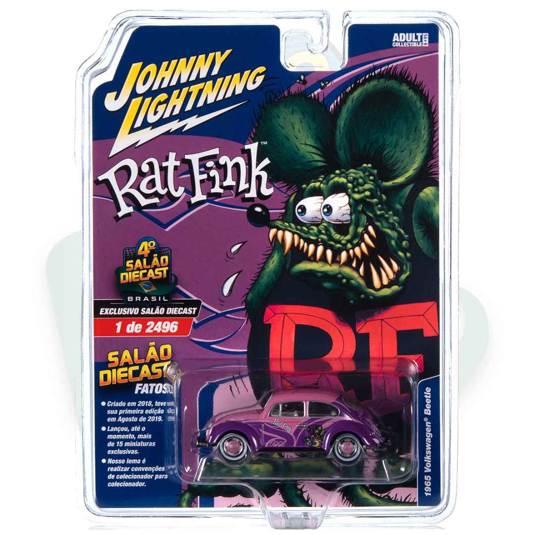 1965 Volkswagen Beetle 4Salão DieCast Brasil ( 1 de 2496 )