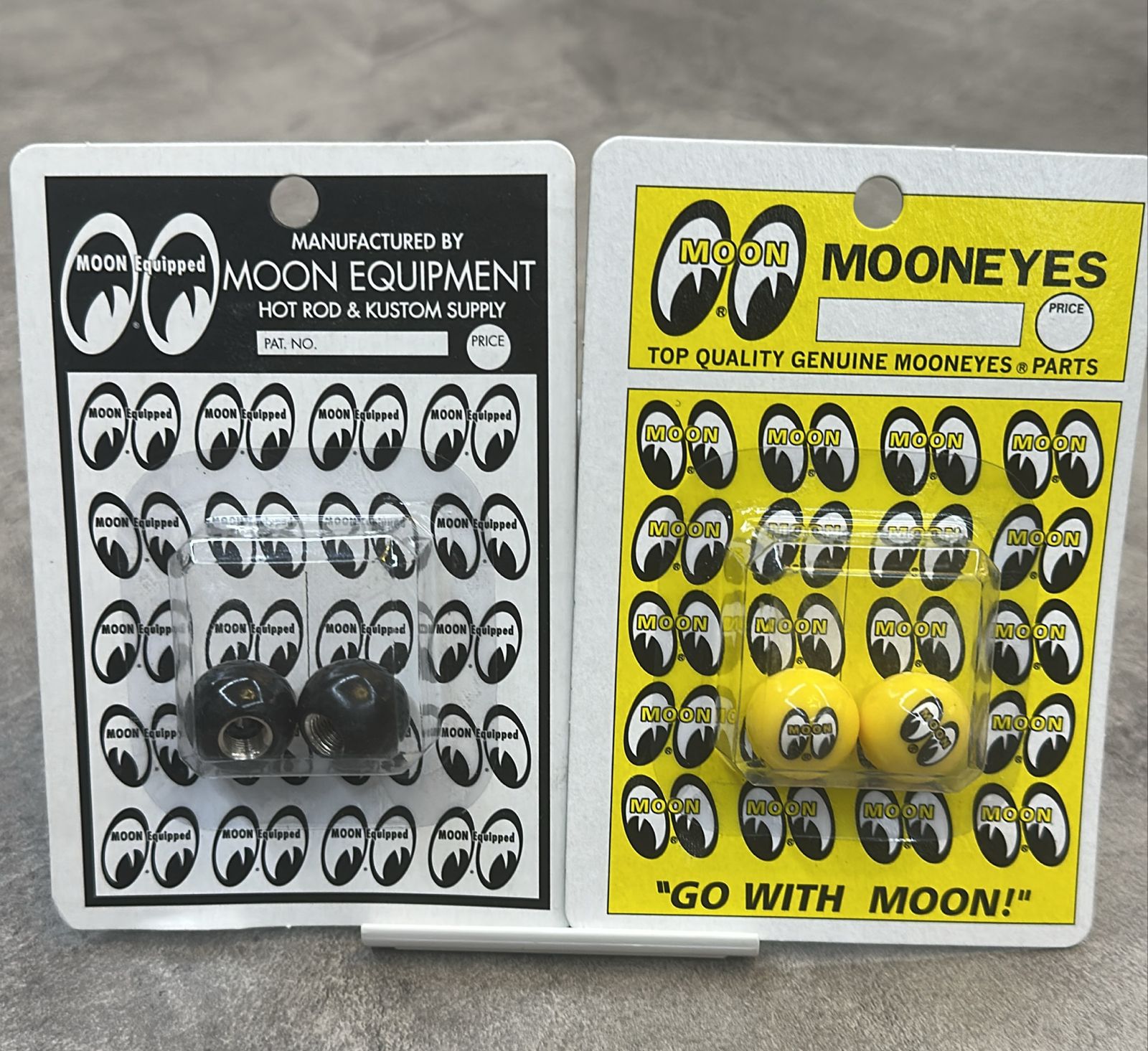 Yellow Moon Air Valve Caps ( Tampa Pneu )