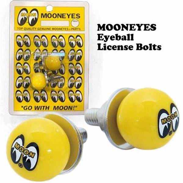 Yellow Moon Ball License Plate Bolts ( Parafuso de Placa )