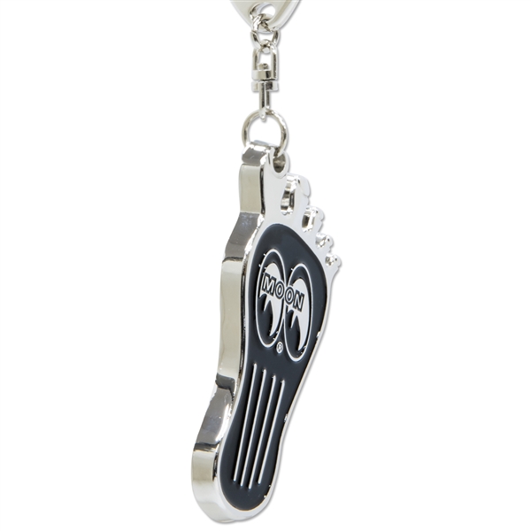 MOONEYES Barefoot Gas Pedal Metal Key Ring ( Chaveiro )