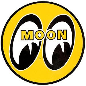 MOON Eyeball Logo 5" Yellow Decal ( Adesivo )