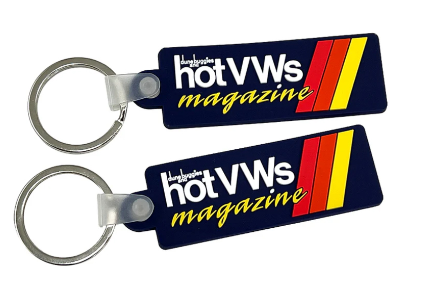 HotVWs 3D Logo Rubber Keychain ( Chaveiro + Adesivos )