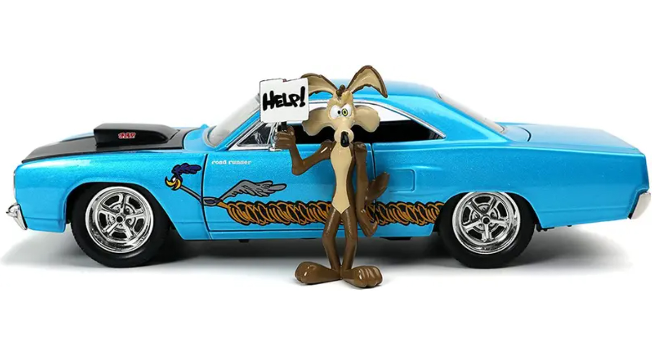 Wile E. Coyote & 1970 Plymouth Road Runner JADA 1:24