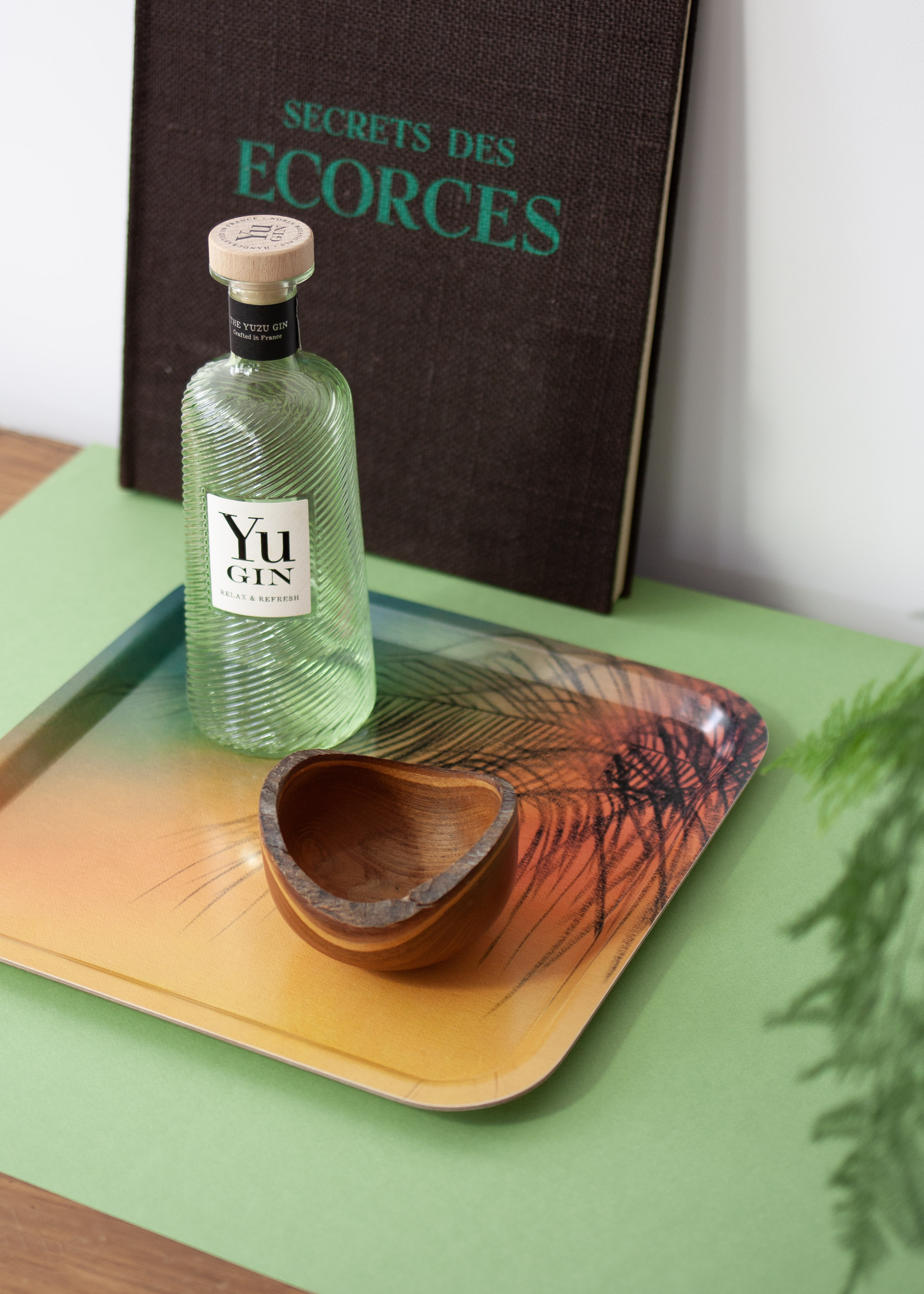 Plateau en bois Palmier