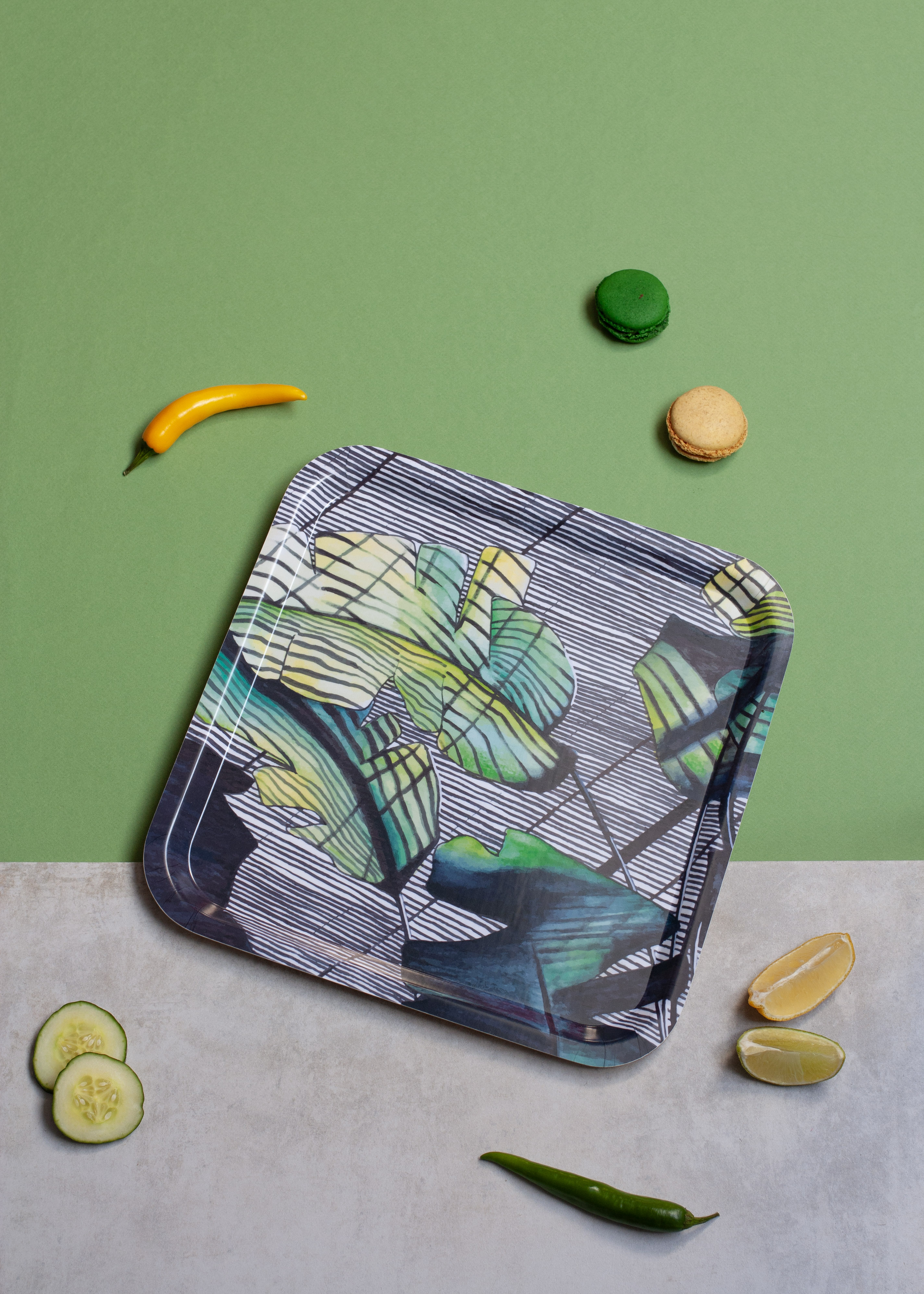 Plateau en bois Jardin d'hiver