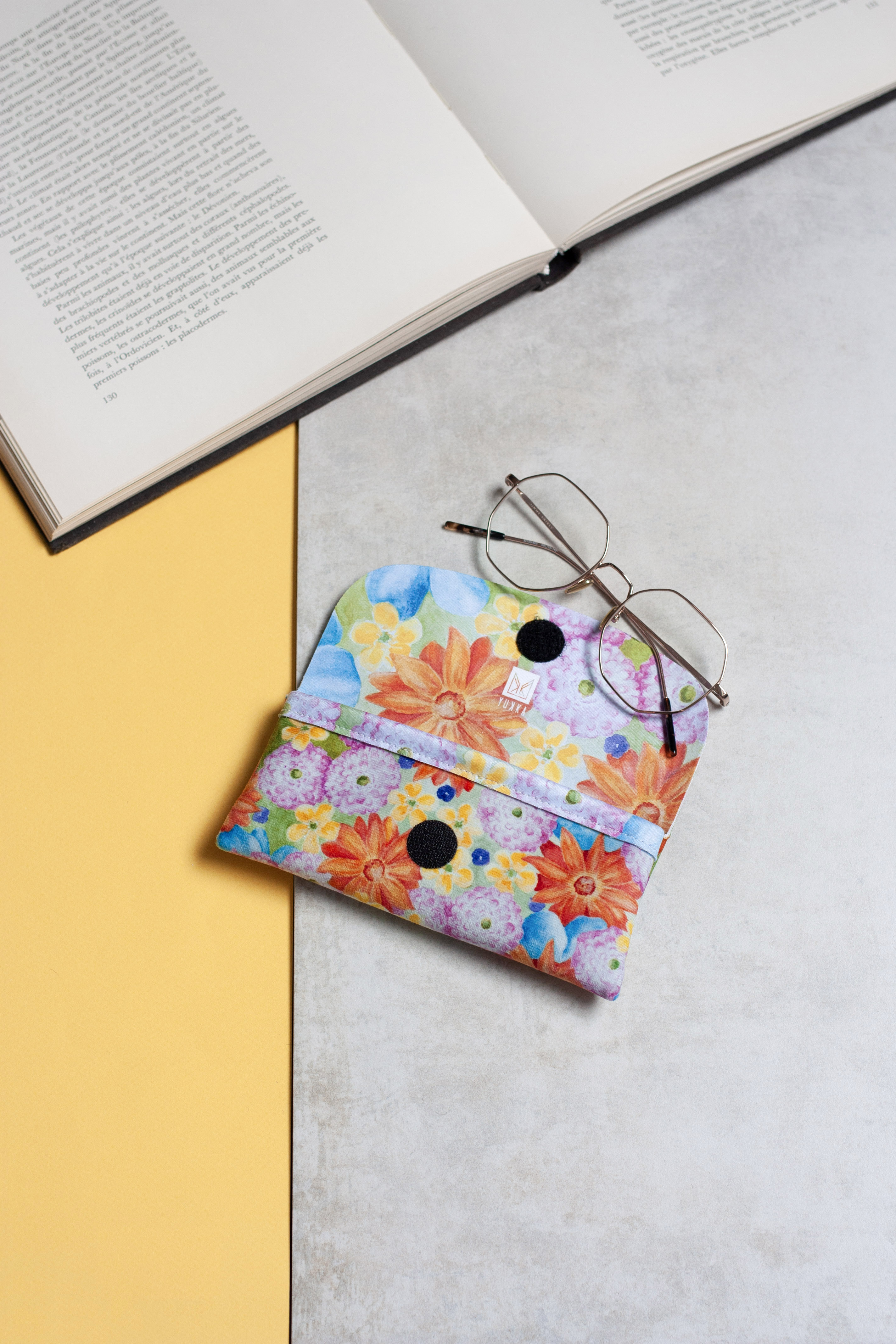 Etuis à lunettes fleurs