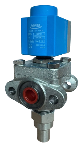 Válvula Solenoide Evra DN15 1/2 Con Bobina 220v Y Bridas