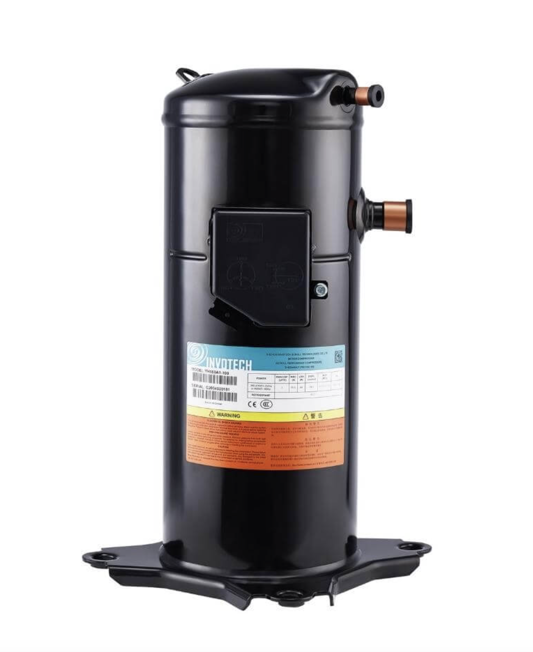 Compresor Scroll Invotech YH292C7-100 De 10 TR 220v R410 De 121.500 Btu/h