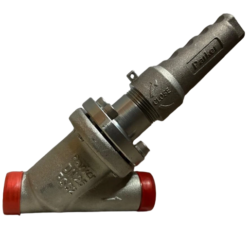 Válvula de cierre/corte Parker DN40 paso Recto