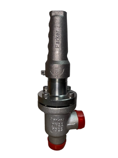 Válvula de cierre/corte Parker DN32 paso Angular 