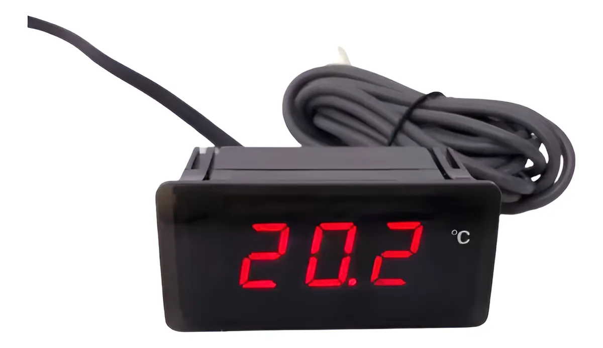 Termómetro Digital De Temperatura Led Rojo 220V 