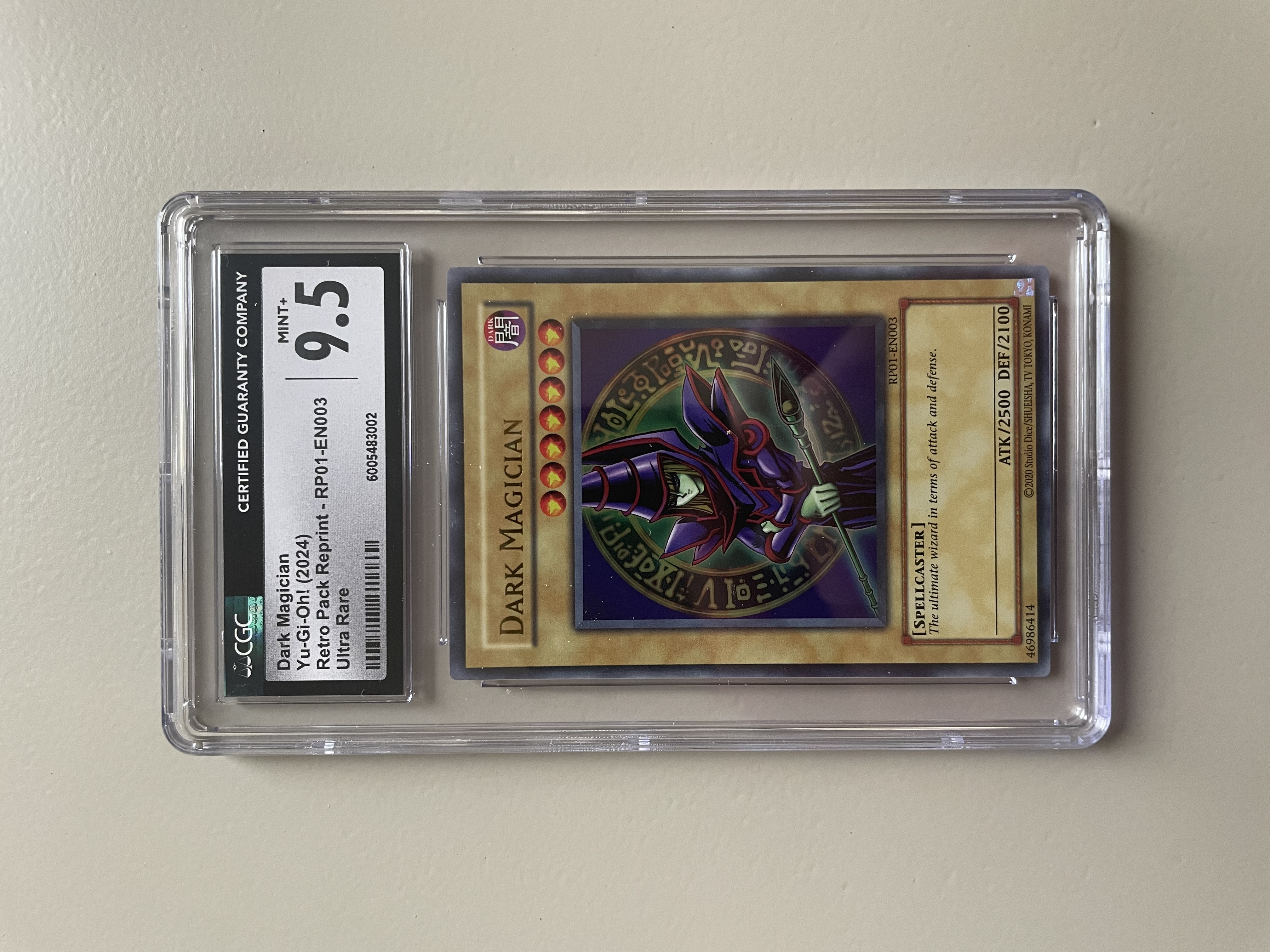 Dark Magician Yu-Gi-Oh! Retro Pack Reprint CGC 9.5
