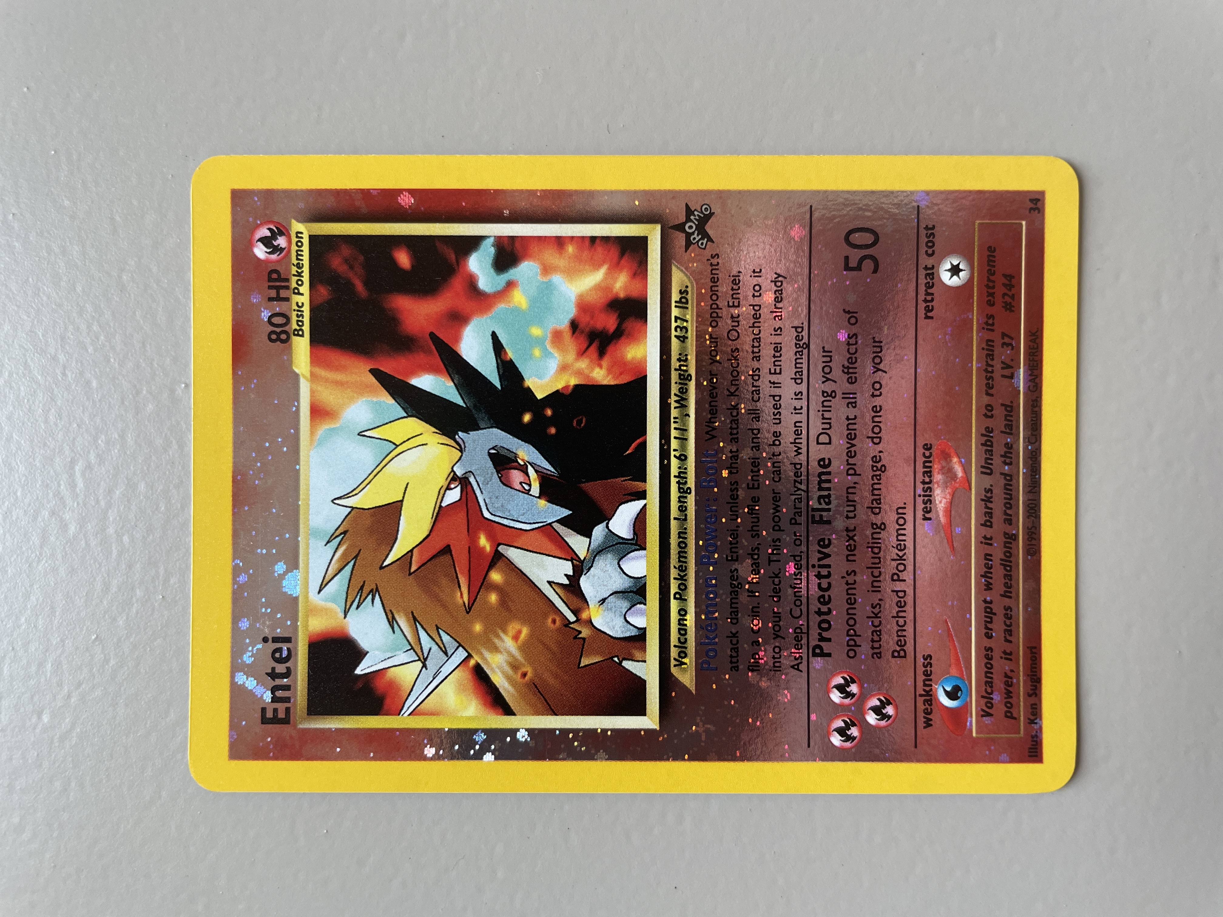Entei Pokémon Card Promo 34 