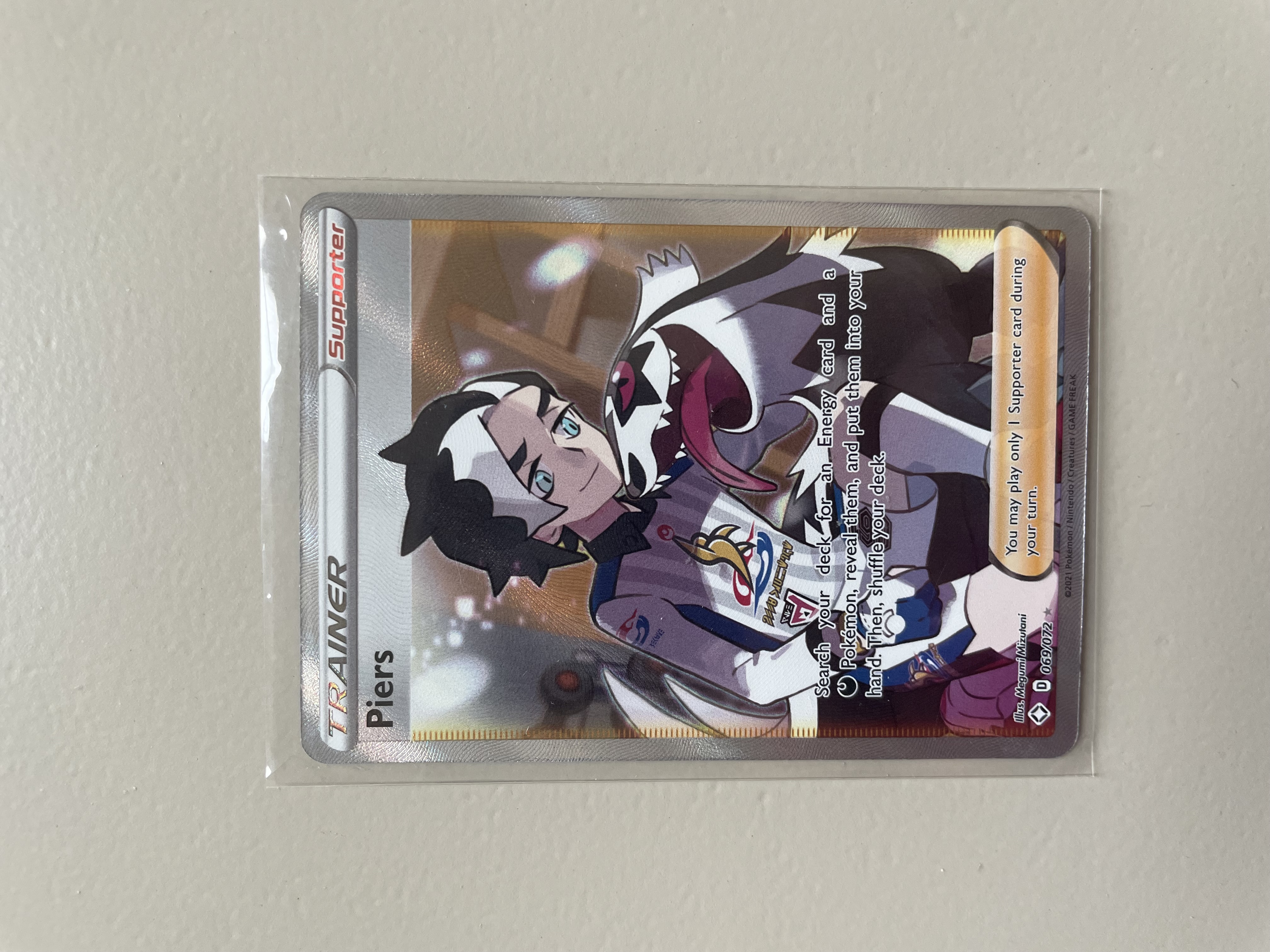 Piers Trainer Card Pokemon Shinning Fates 