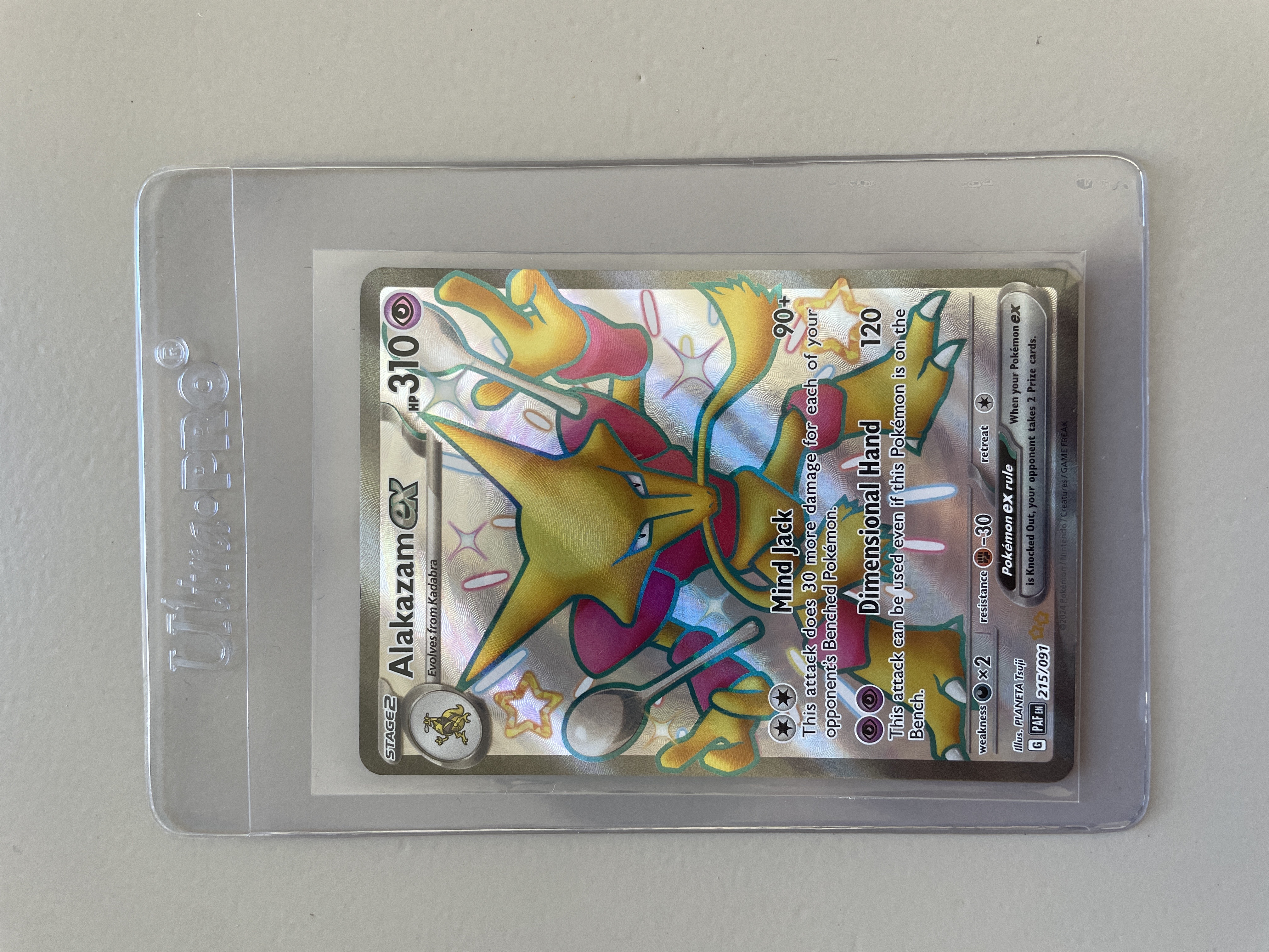 Alakazam Ex #215 Pokemon Paldean Fates 