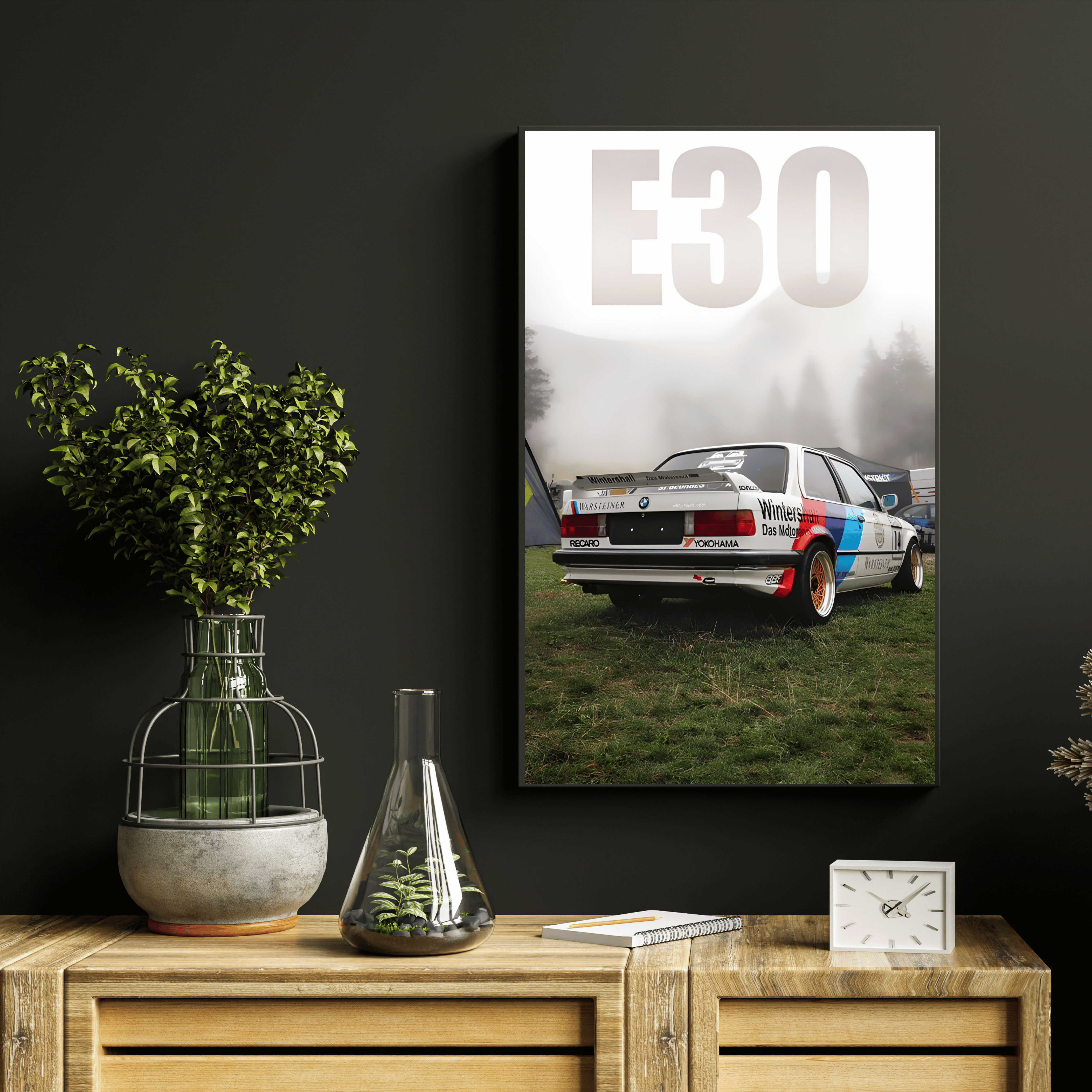 Poster Bmw E30 / WTK x INITIAL_CYRIL