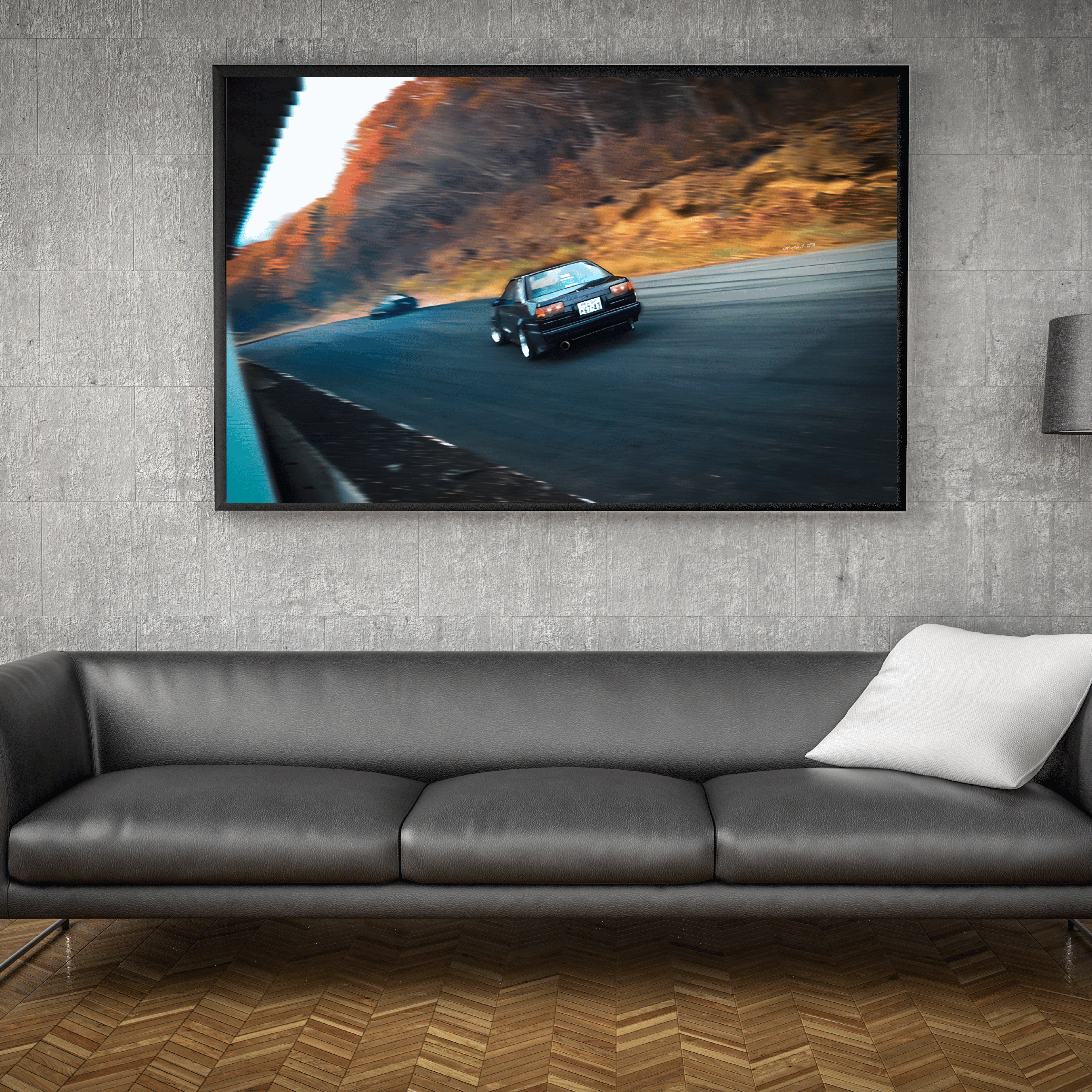 Poster AE86 EBISU / WTK x INITIAL_CYRIL