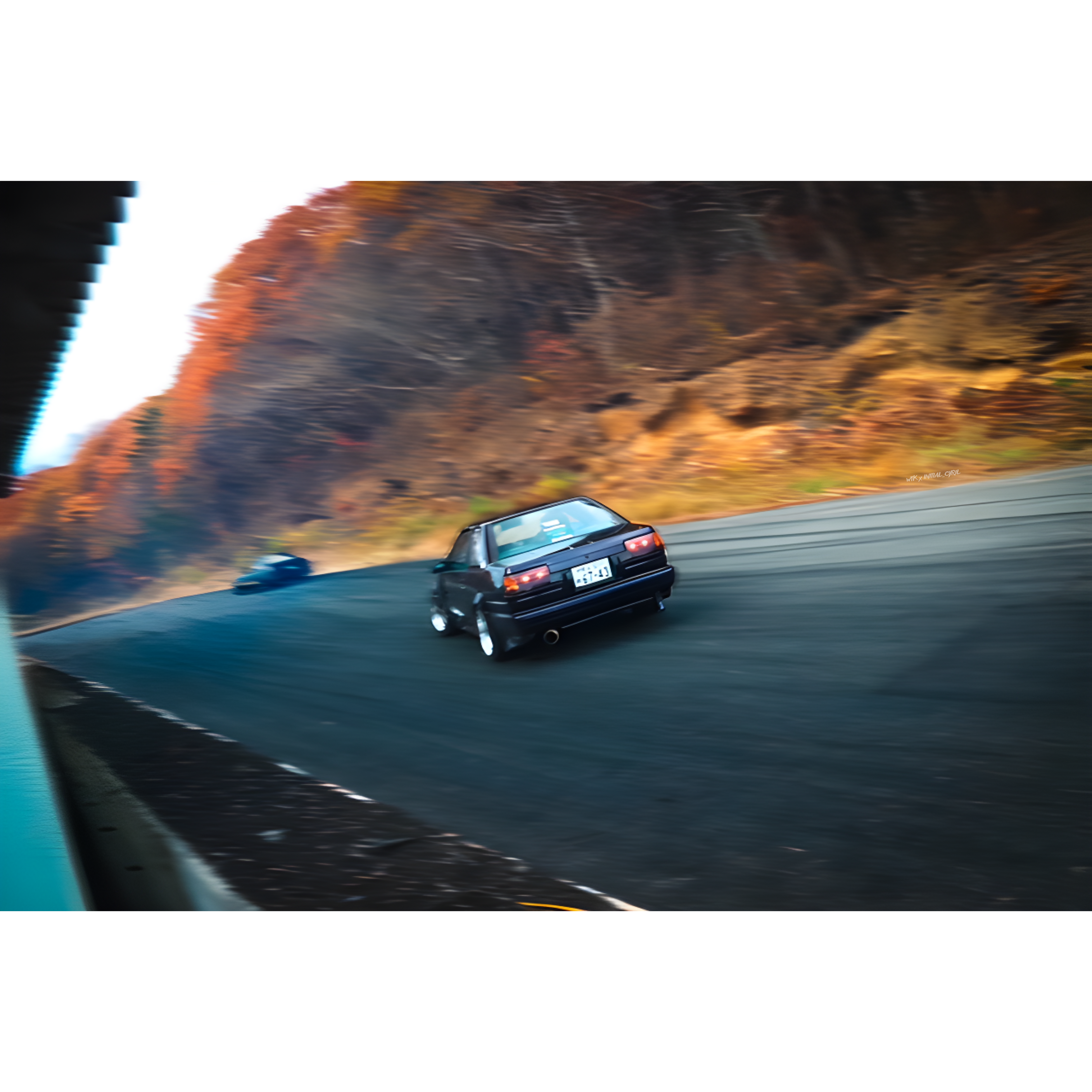 Poster AE86 EBISU / WTK x INITIAL_CYRIL