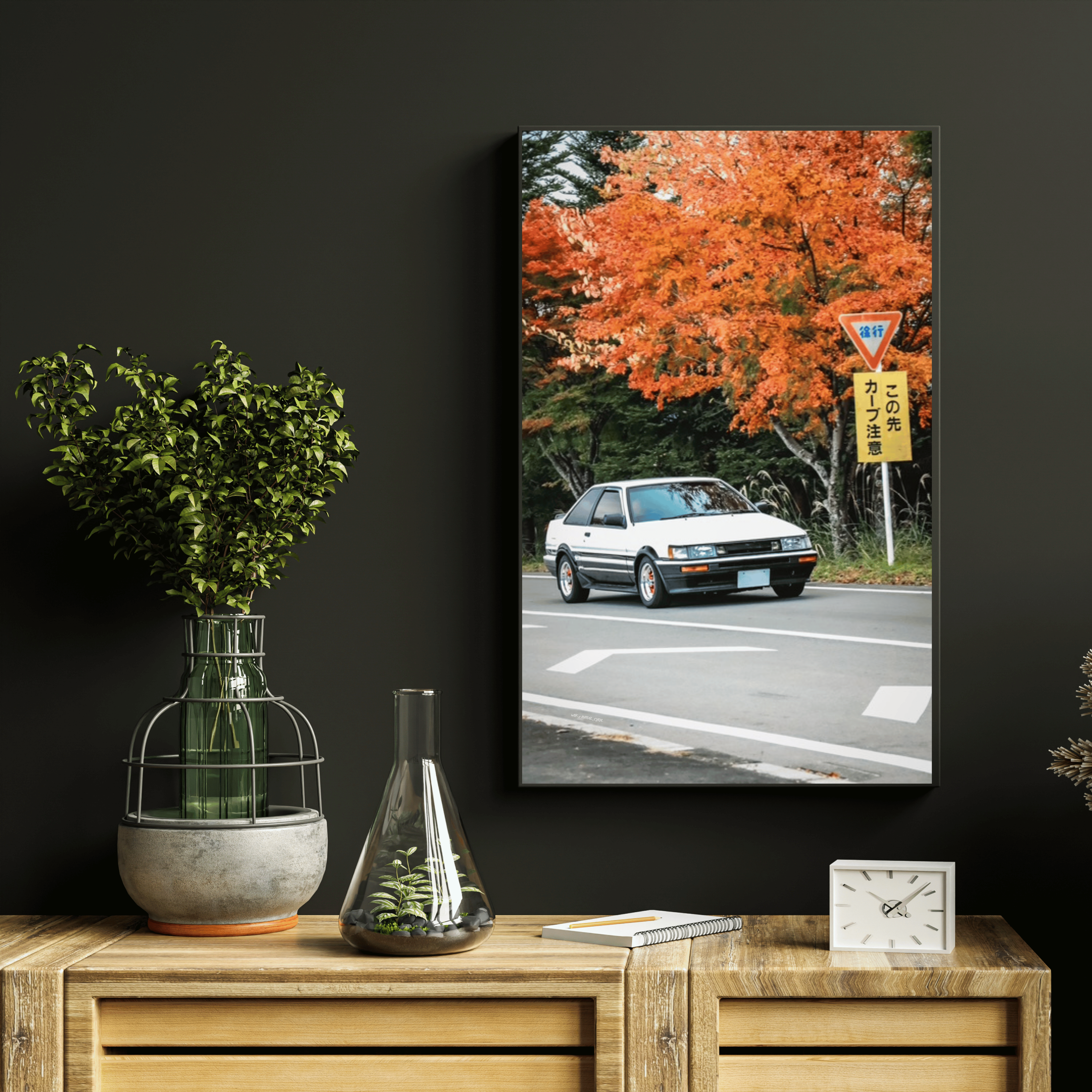 Poster AE86 JAPAN  / WTK x INITIAL_CYRIL