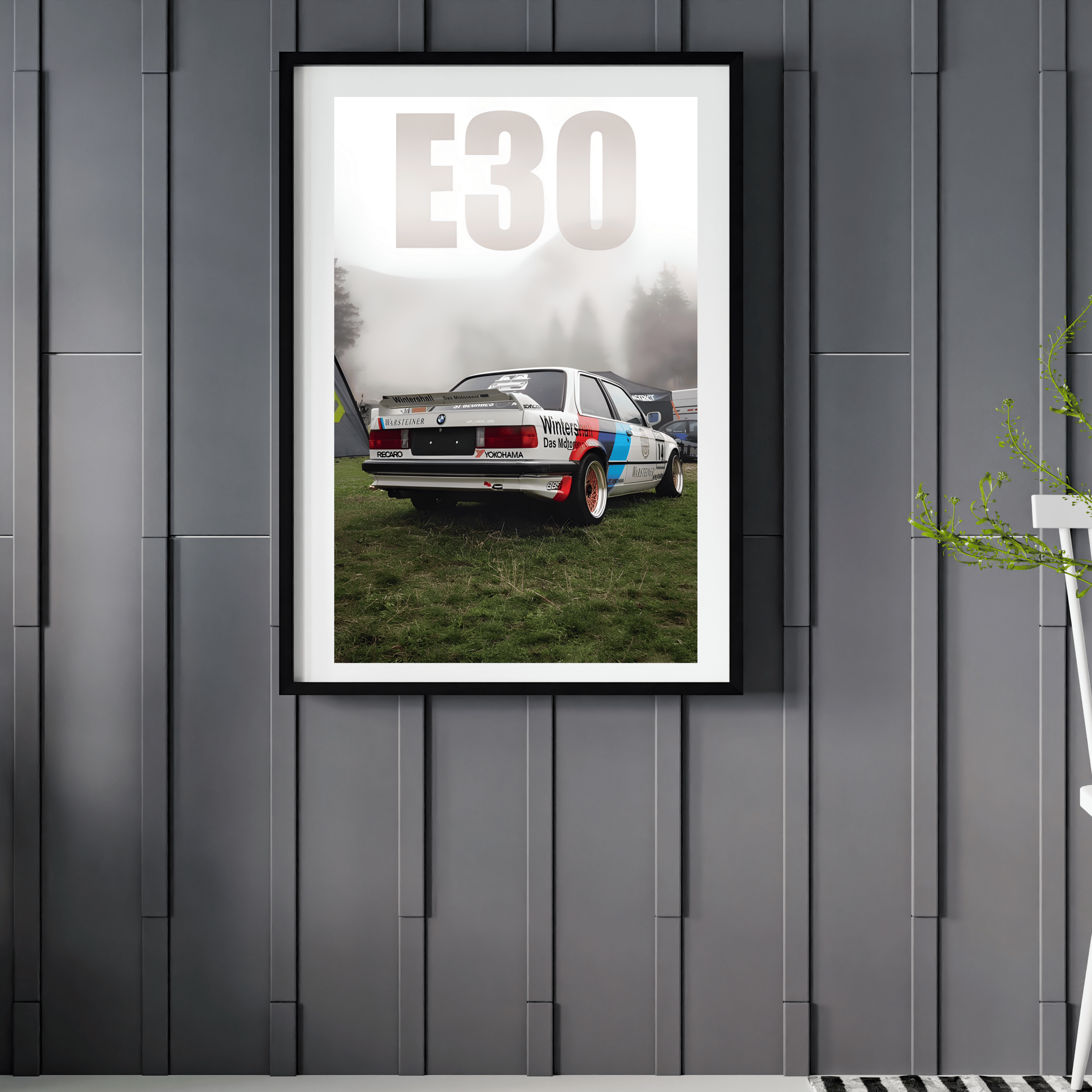Poster Bmw E30 / WTK x INITIAL_CYRIL